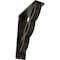 Ekena Millwork Loera Wrought Iron Bracket, (Triple center brace), Antiqued Warm Silver 2"W x 5 1/2"D x 8"H BKTM02X05X08TLOAWS - alternate 1